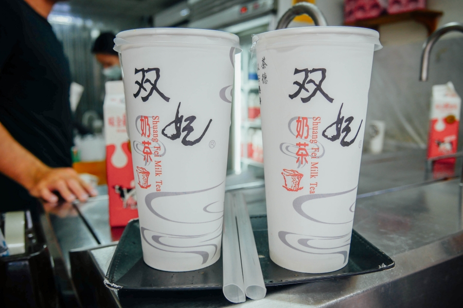 高雄美食推薦/必吃/飲料/双妃奶茶