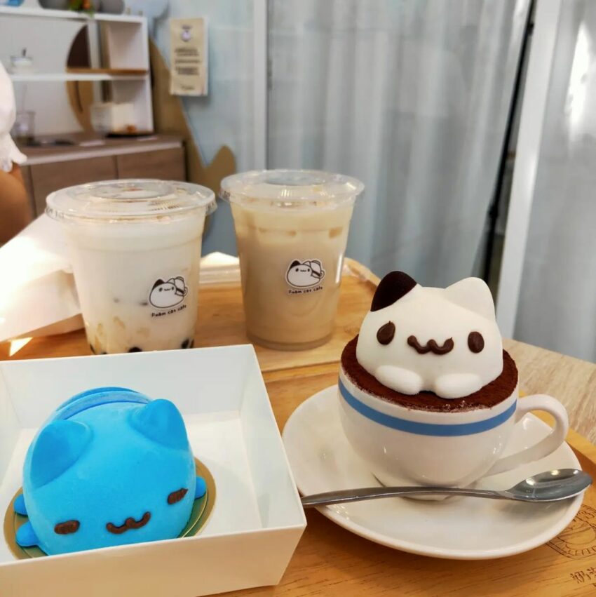 奶泡貓咖啡