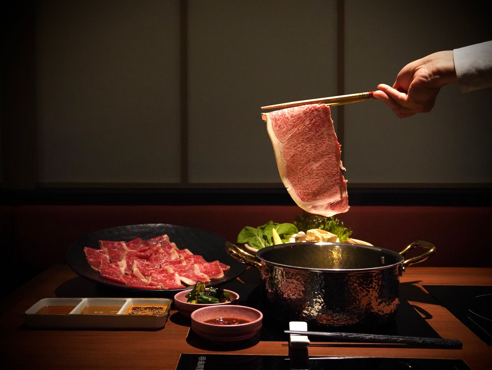 優質的日本和牛是「Wagyu Club shabushabu」的靈魂。
