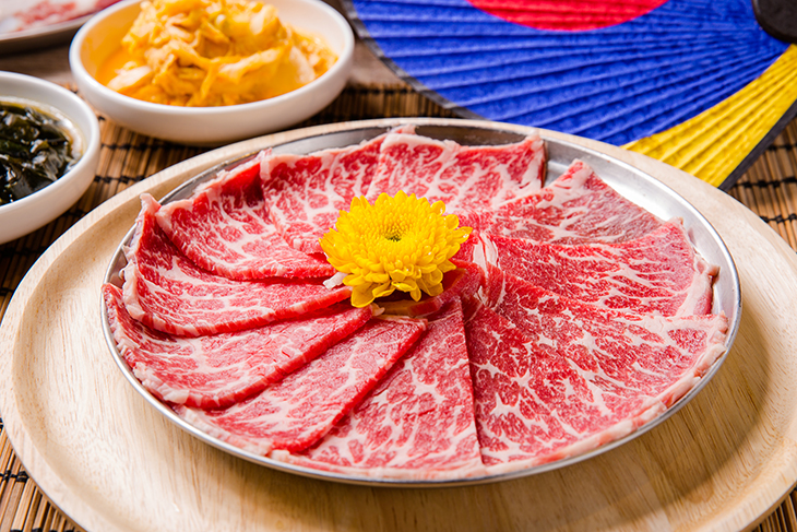 台中韓式料理推薦,五花肉KR燒肉肉盤